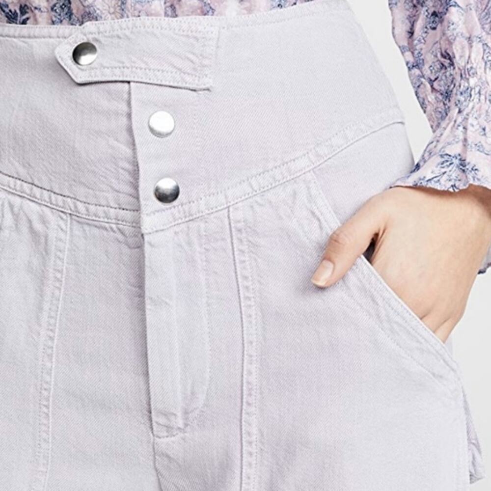 Isabel Marant Etoile Lago Linen Trousers Pants Ecru Cream Women's 36 / US Small - Picture 15 of 15